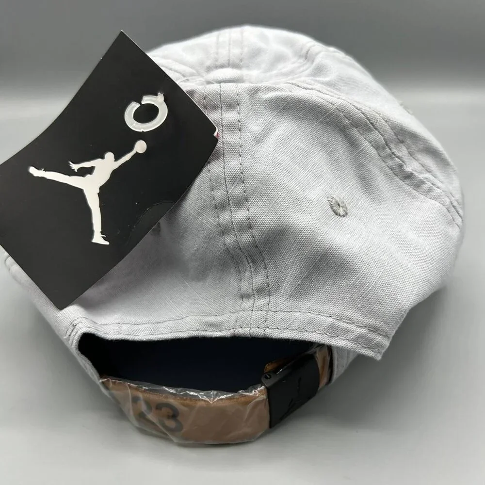 Air Jordan 23 Hat Men‎ Gray Embroidered Logo Jumpman Strap Back Cap New